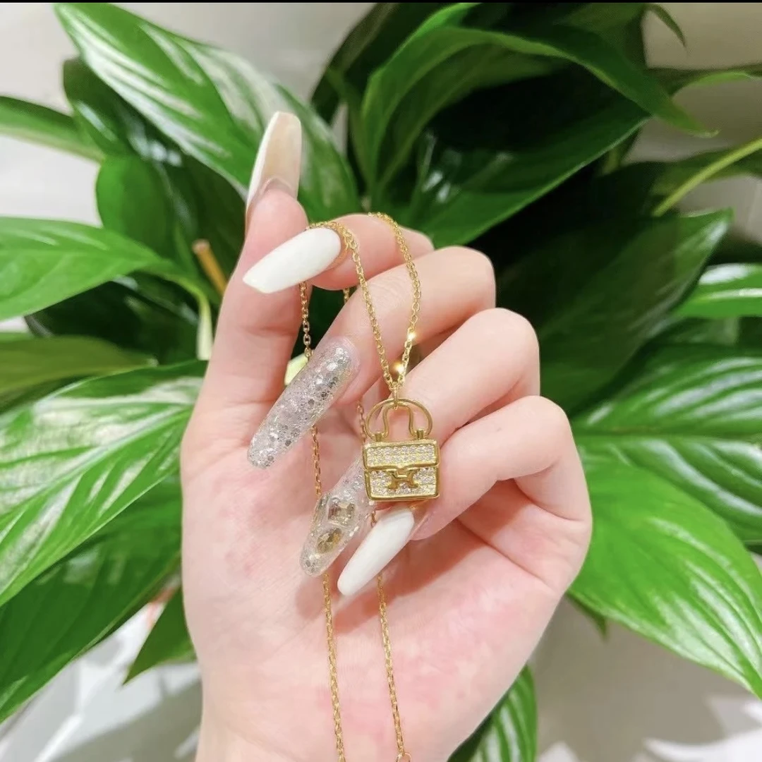 【KZ】轻奢H包包吊坠 赠链 -24