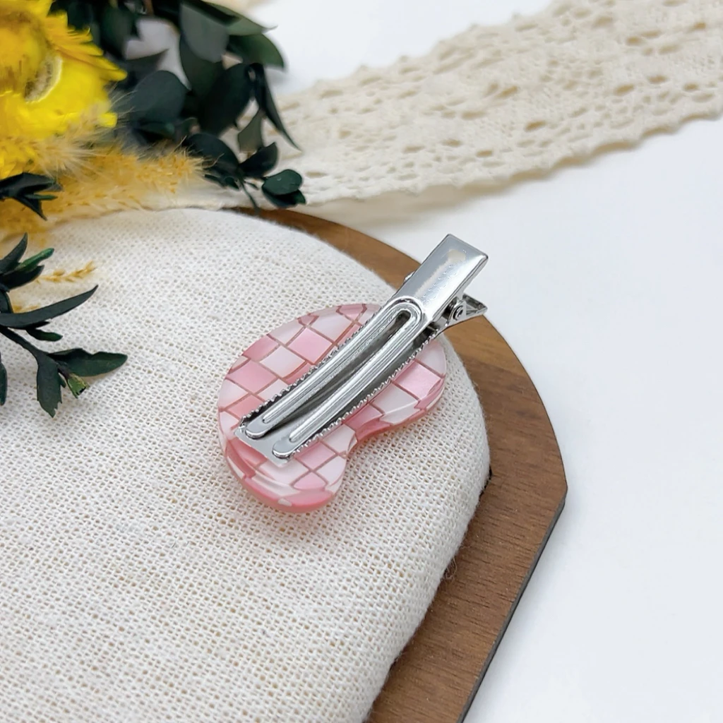 02930 好啊商店 爱心边夹-粉 长度5cm左右