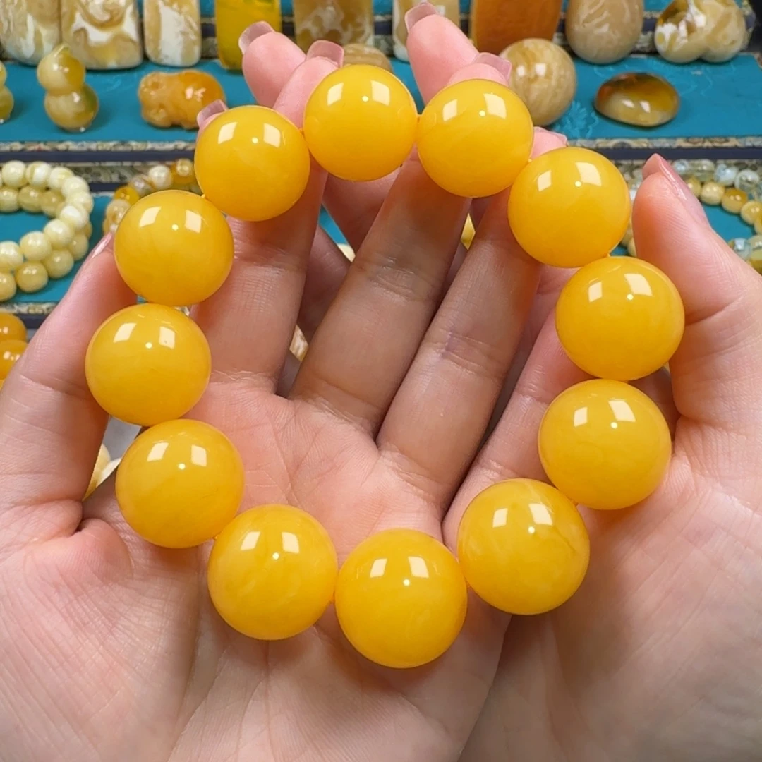 琥珀未镶嵌手链同料