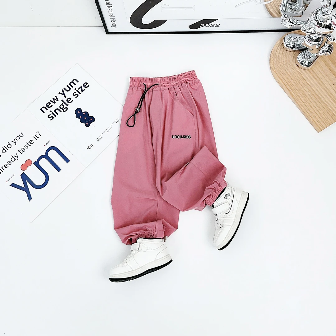 儿童长裤薄款男童休闲裤子宽松夏季洋气潮牌BQ25399N悠悠童话童装