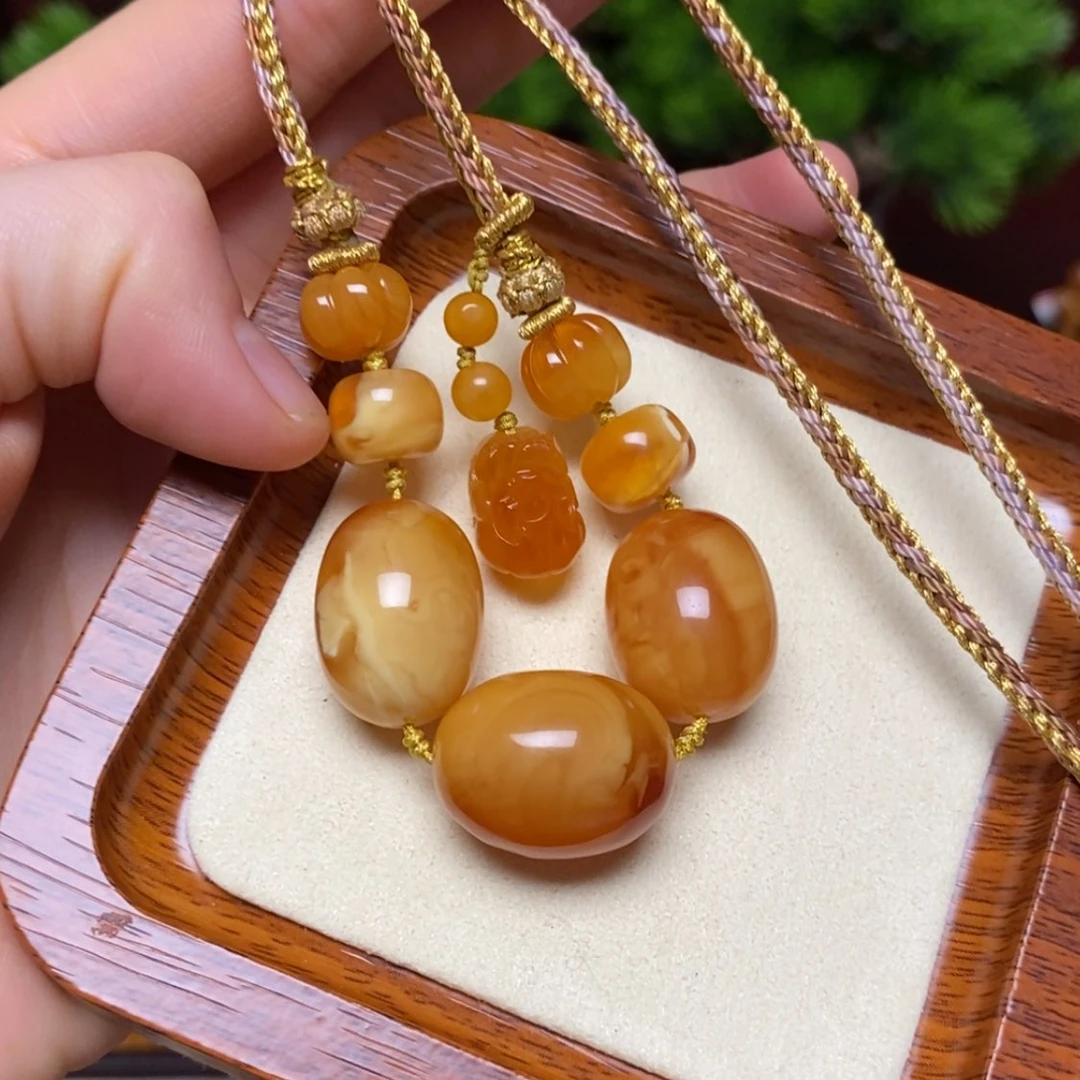 【闪购商品】蜜蜡颈饰未镶嵌项链