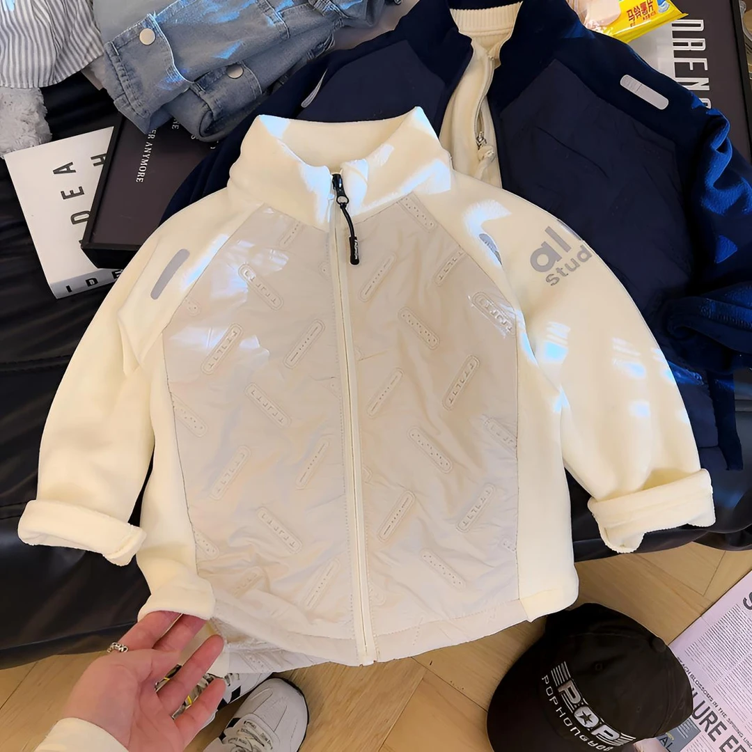 【现货】2025秋冬新款校服神器儿童外套洋气韩版棉服薄棉袄中大童