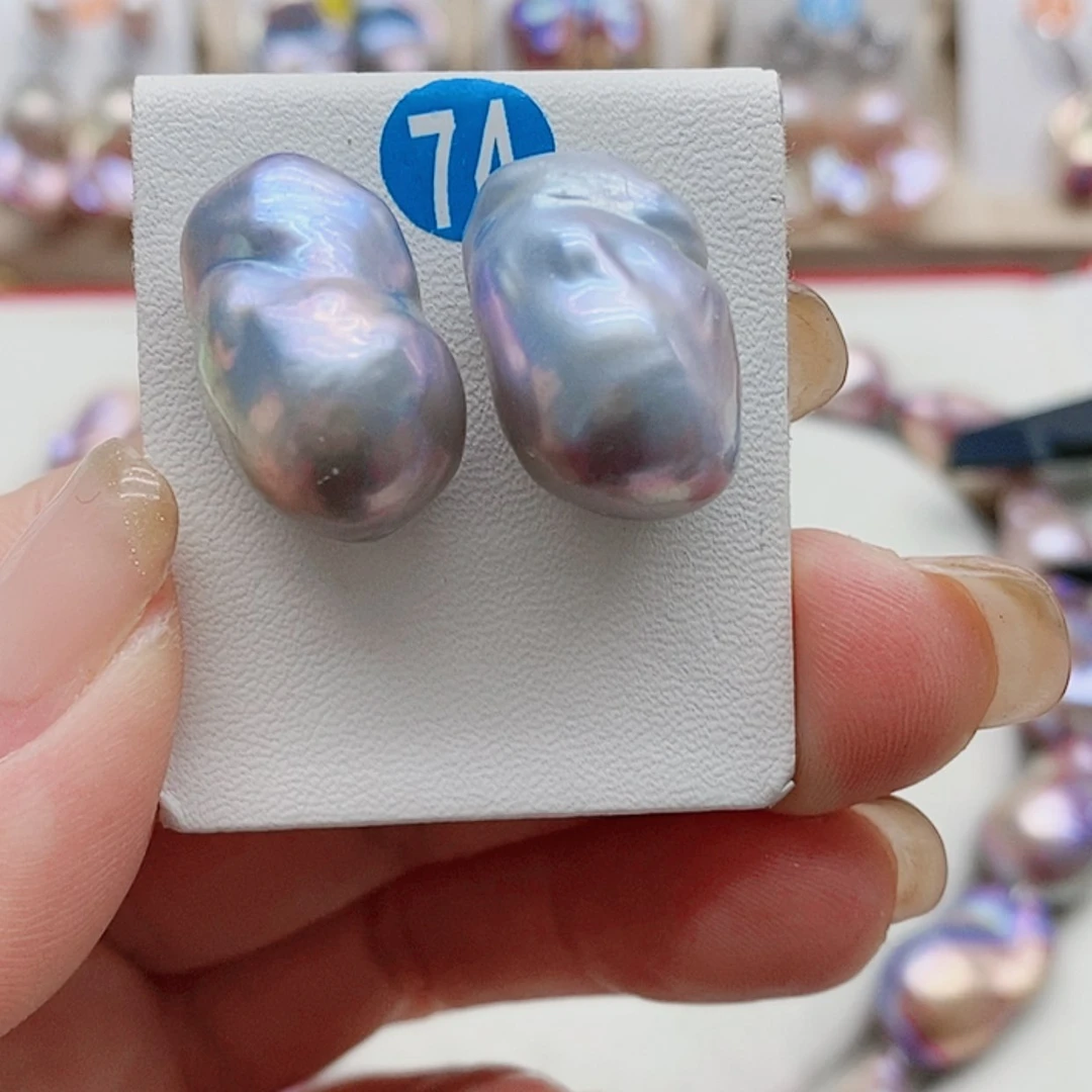 【闪购商品】淡水珍珠耳饰银S925镶嵌