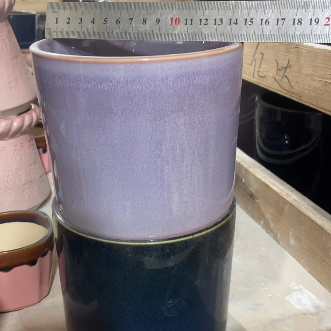 红陶高温陶瓷花盆