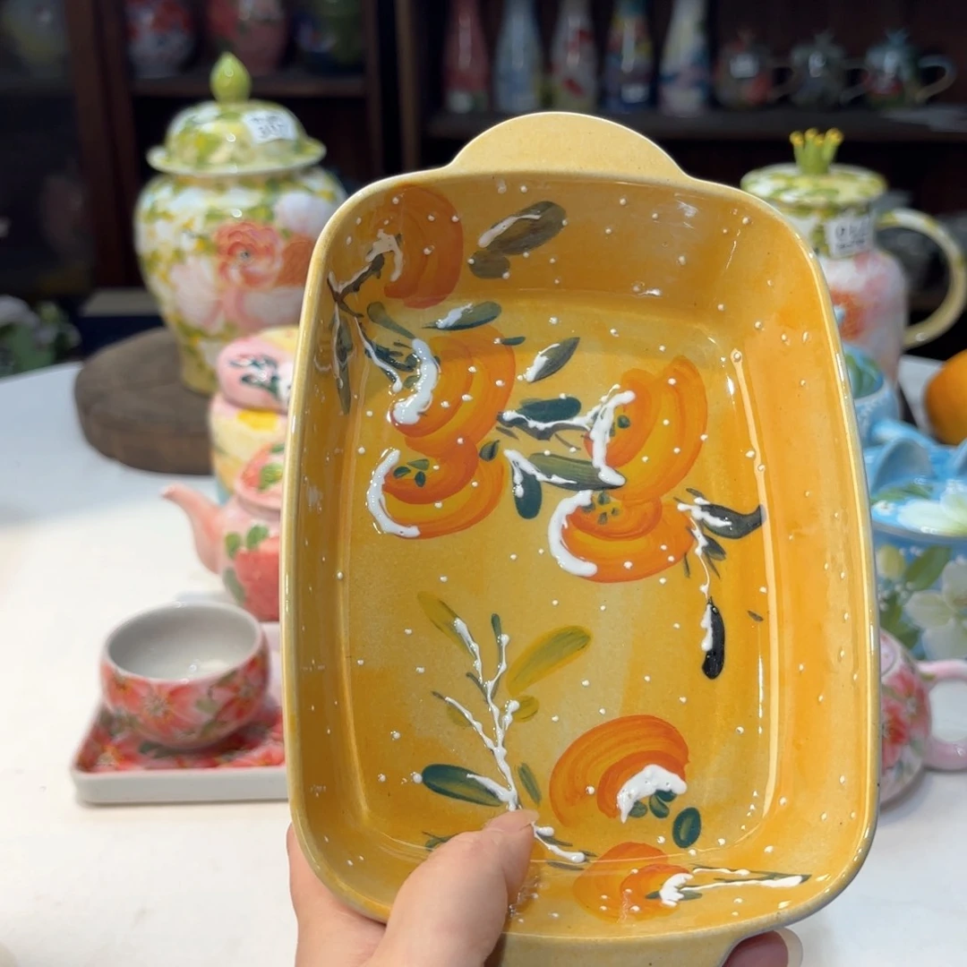 景德镇手绘高温釉下彩陶瓷茶具