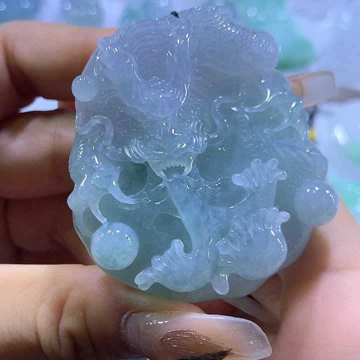 颈饰未镶嵌翡翠天然翡翠A货吊坠