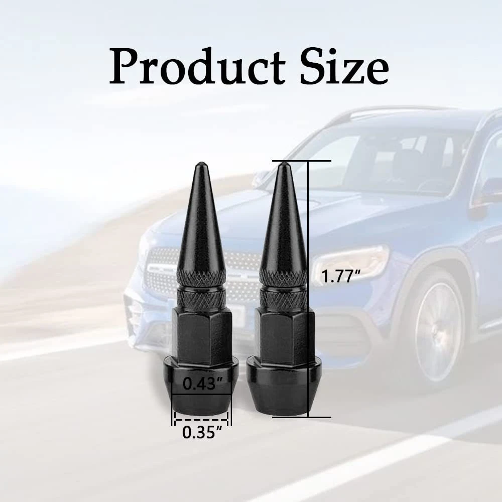 个性尖头气门帽摩托车自行车充气防尘帽改装尖头汽车气门嘴