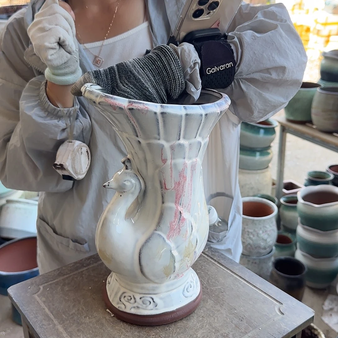 紫砂花盆王嫂花盆0717-214高30口18