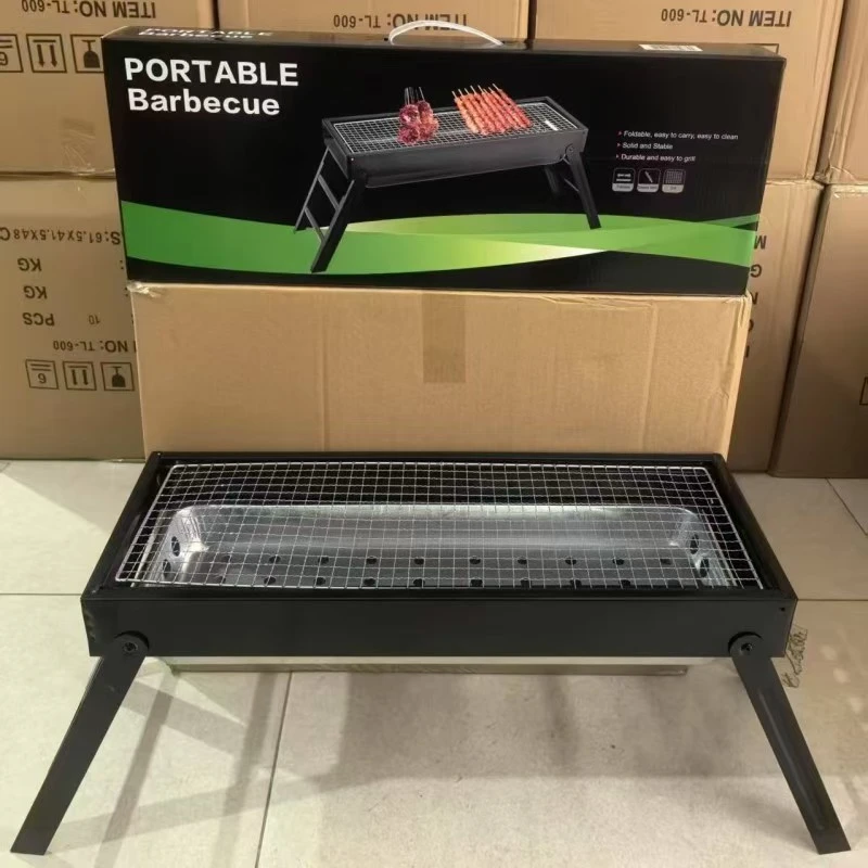 【新疆包邮】bbq烧烤架大号可折叠烧烤炉户外野营便携式炭火木炭