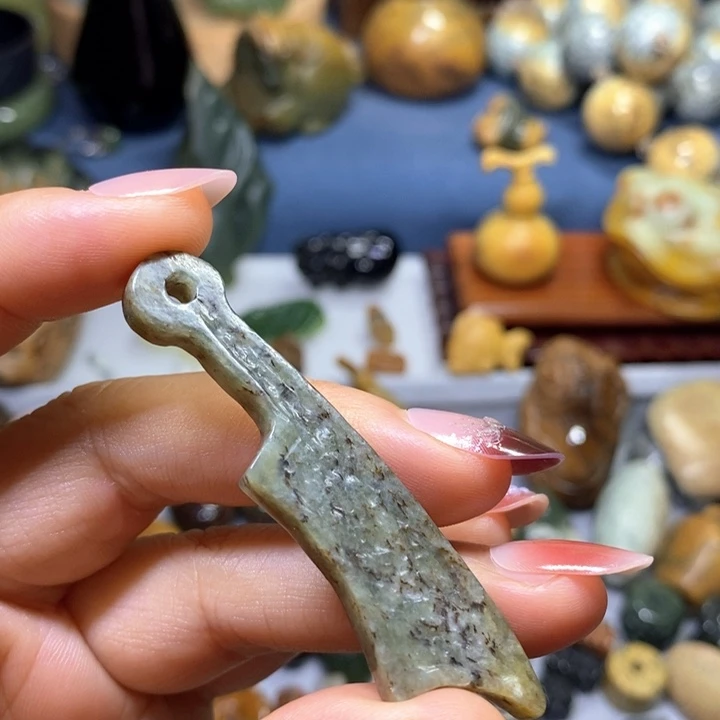 岫岩河磨玉（透闪石质玉）未镶嵌挂件