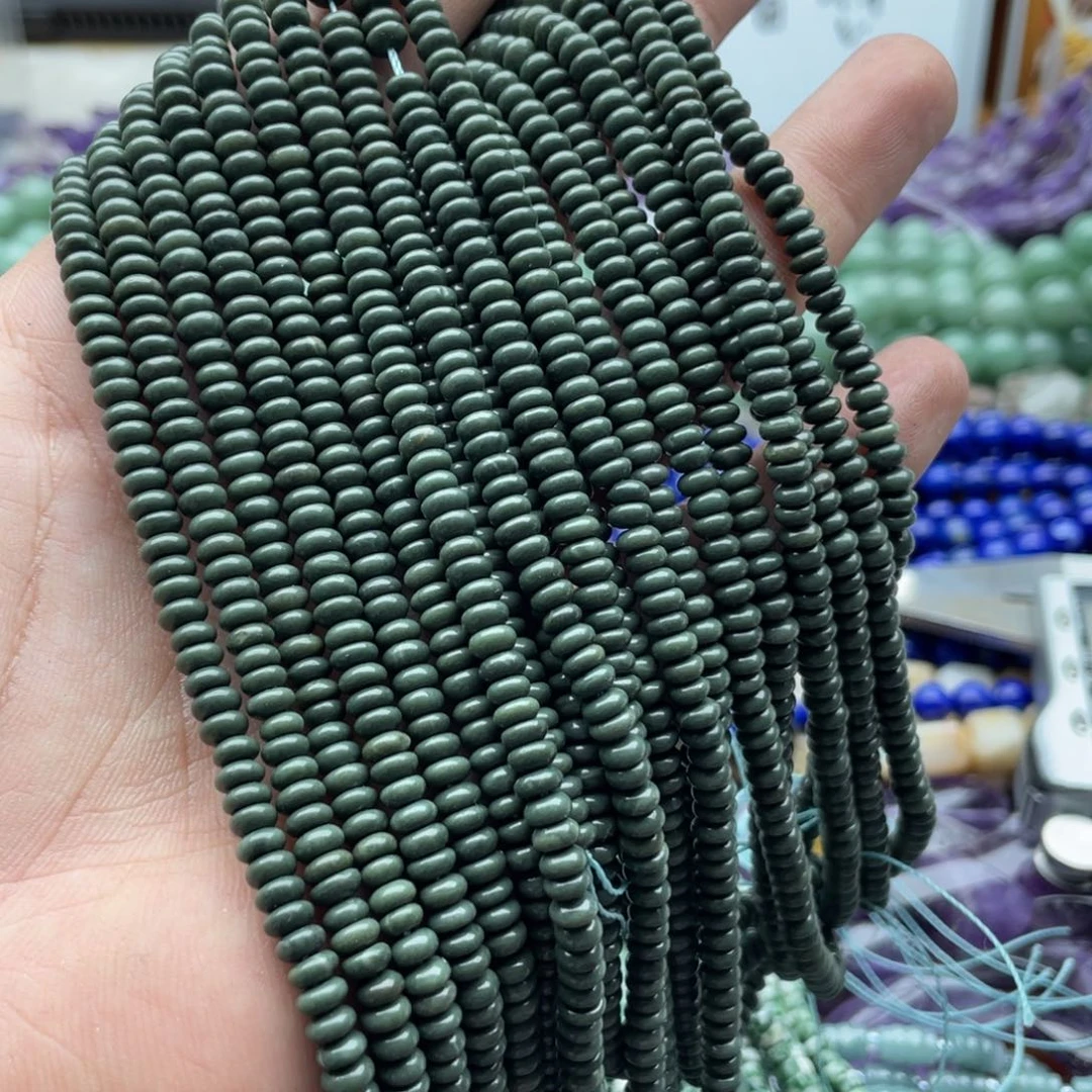 玛瑙/玉髓合金珠宝半成品一条装卡4mm牛油果阿拉善隔片