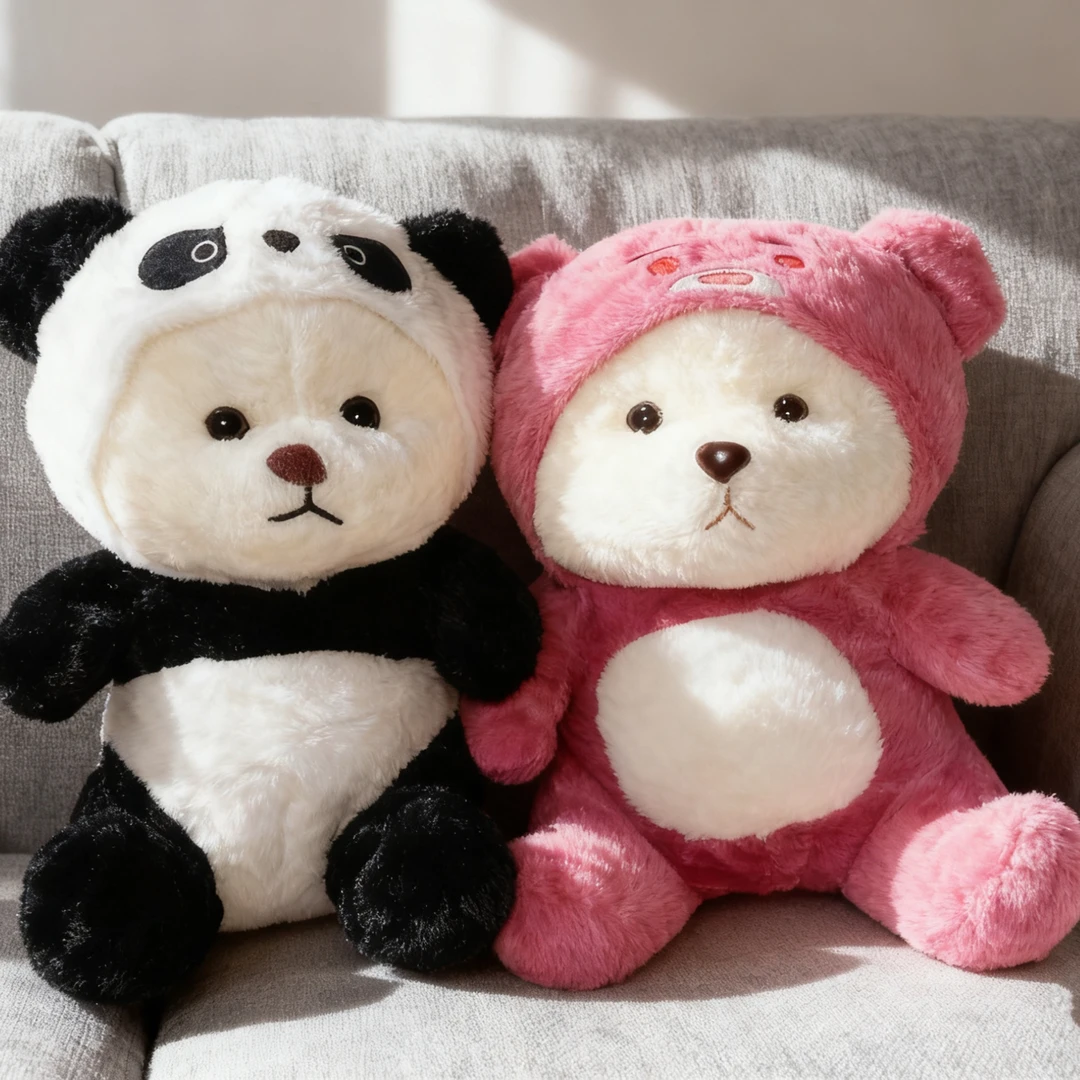 帽子变身小熊公仔毛绒玩具可爱玩偶送女生情人节或生日礼物