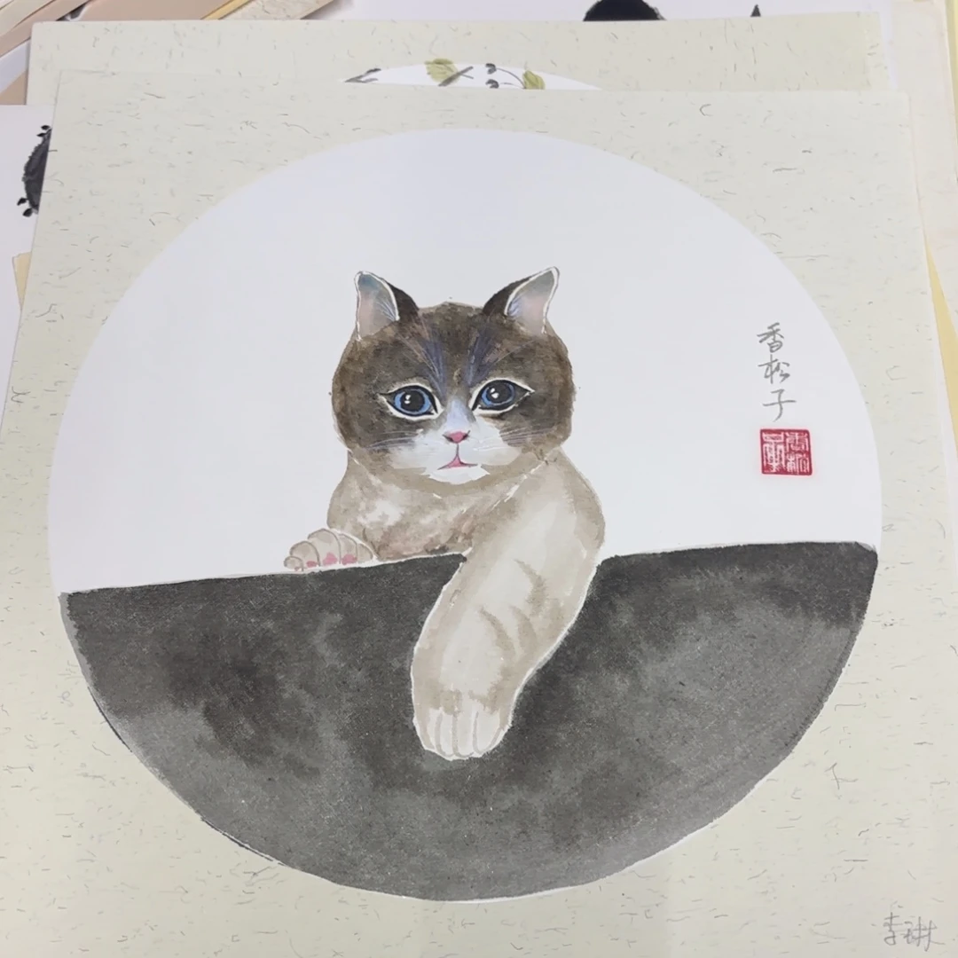 国画38-38卡纸作品艺