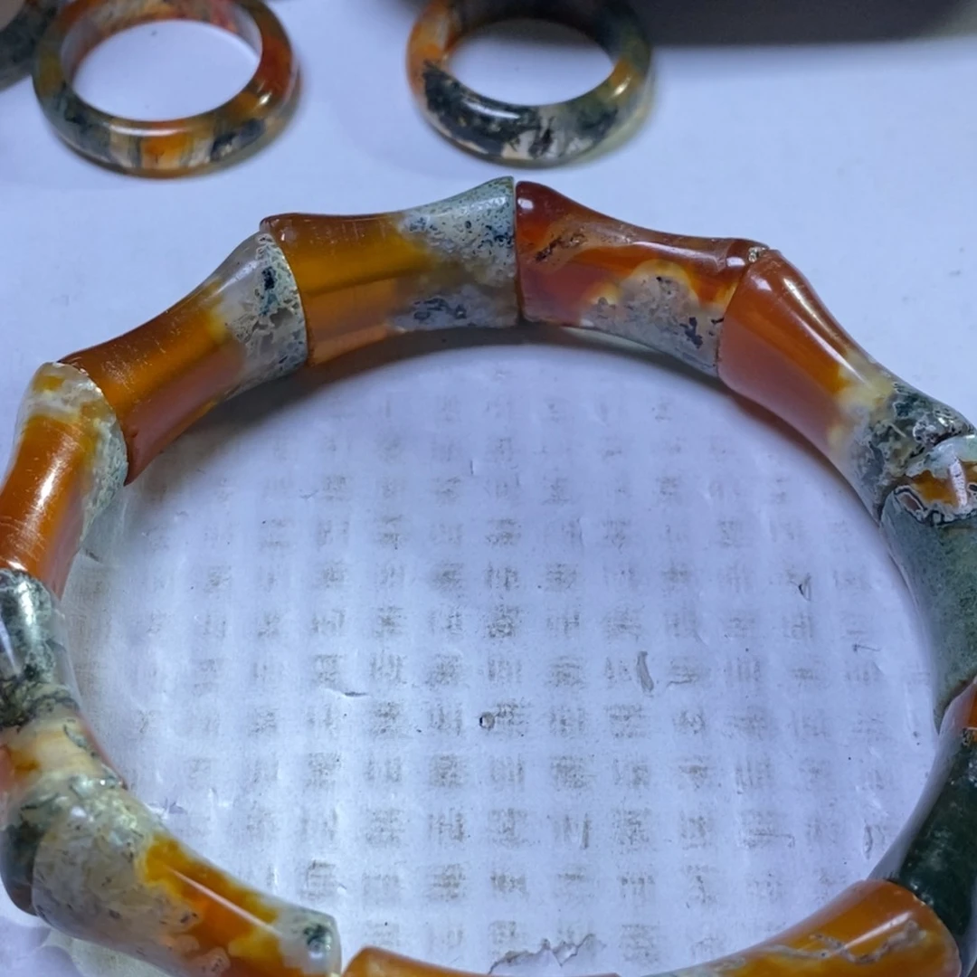 玛瑙/玉髓吊坠(赠链)未镶嵌漫**心