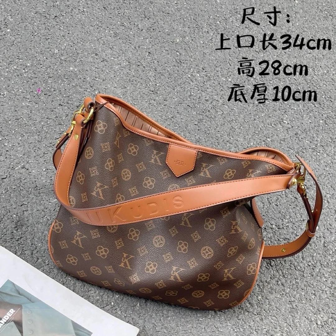 优库迪斯UK机场托特包高品质腋下包购物袋磁扣单肩斜挎包96123