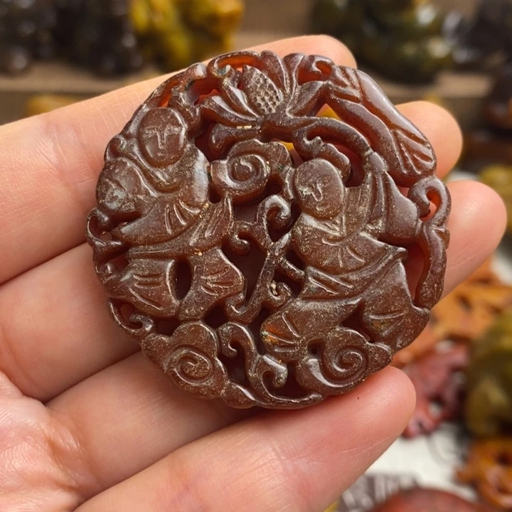 蛇纹石玉未镶嵌颈饰12