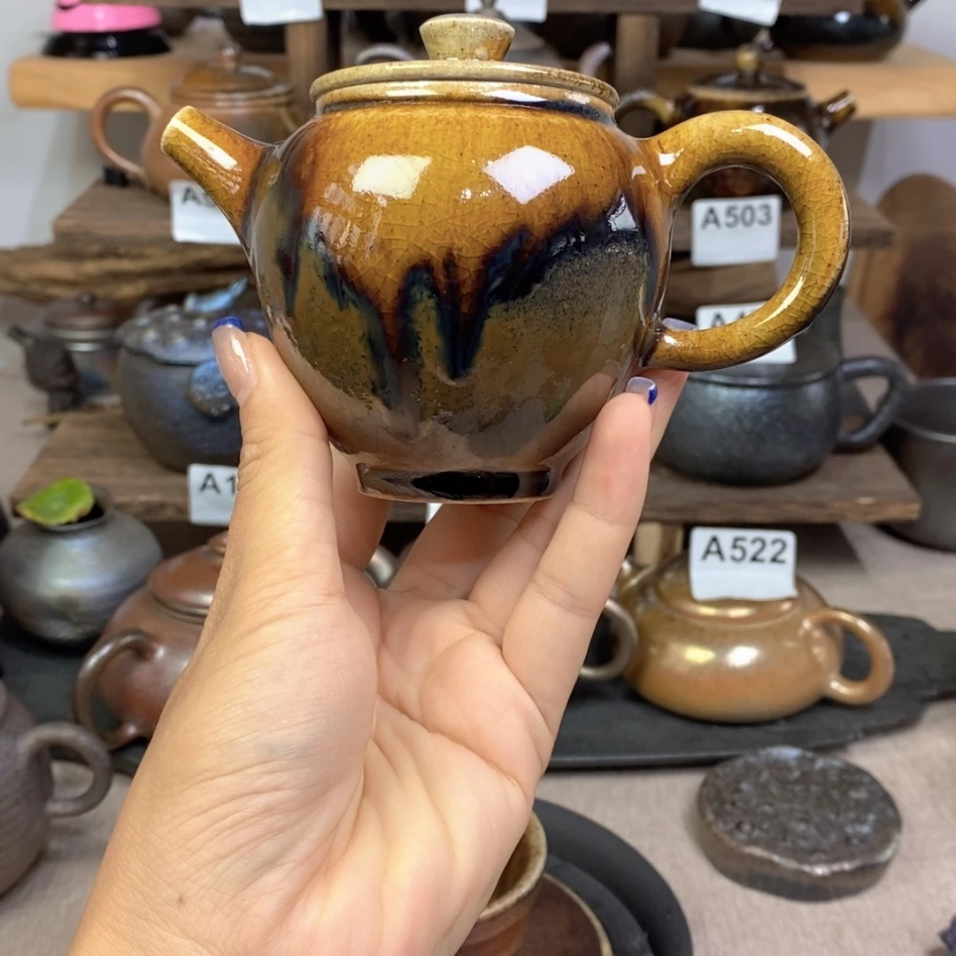 请***哥建水紫陶柴烧茶壶