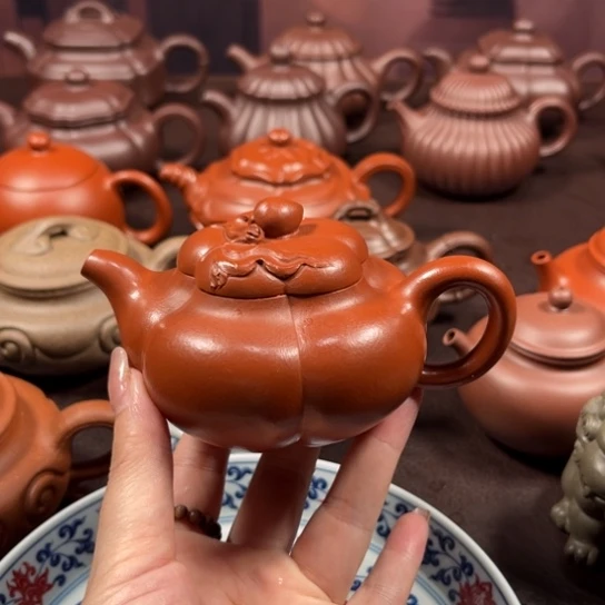 茶壶紫砂?*笛原矿朱泥200毫升