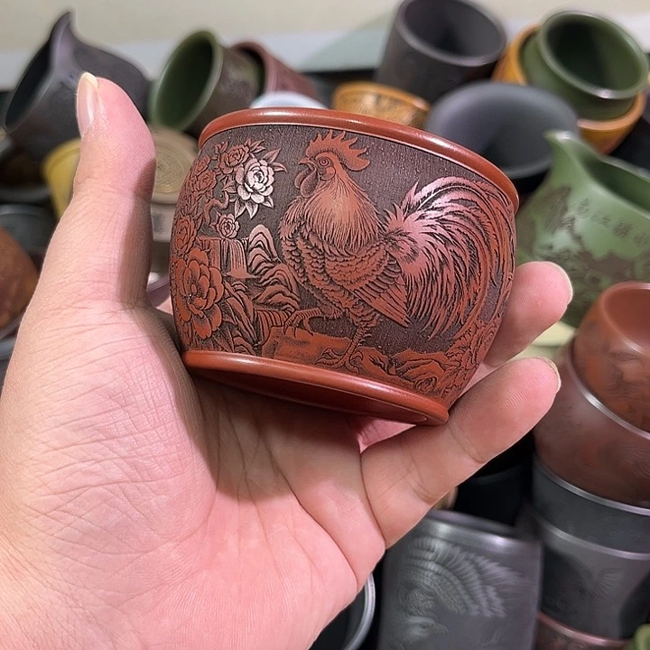 茶杯紫砂全手工紫砂主人杯