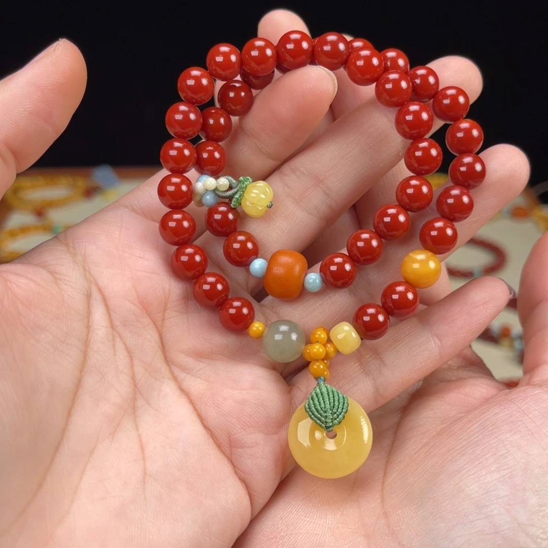 南红玛瑙未镶嵌手链南红