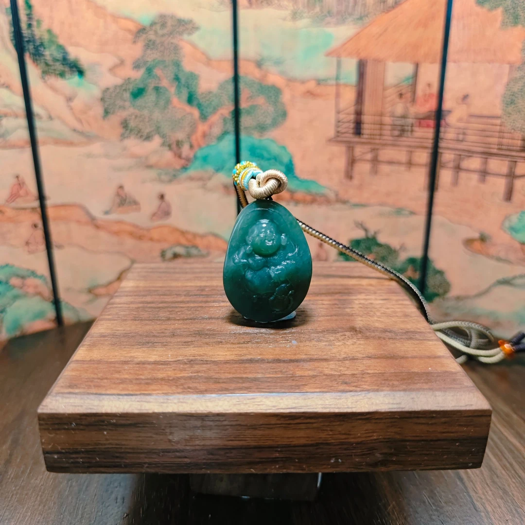 N和田玉佛公吊坠0908