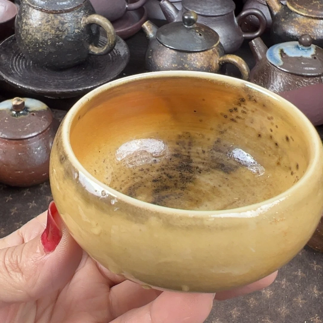 柴烧柴烧茶器主人杯