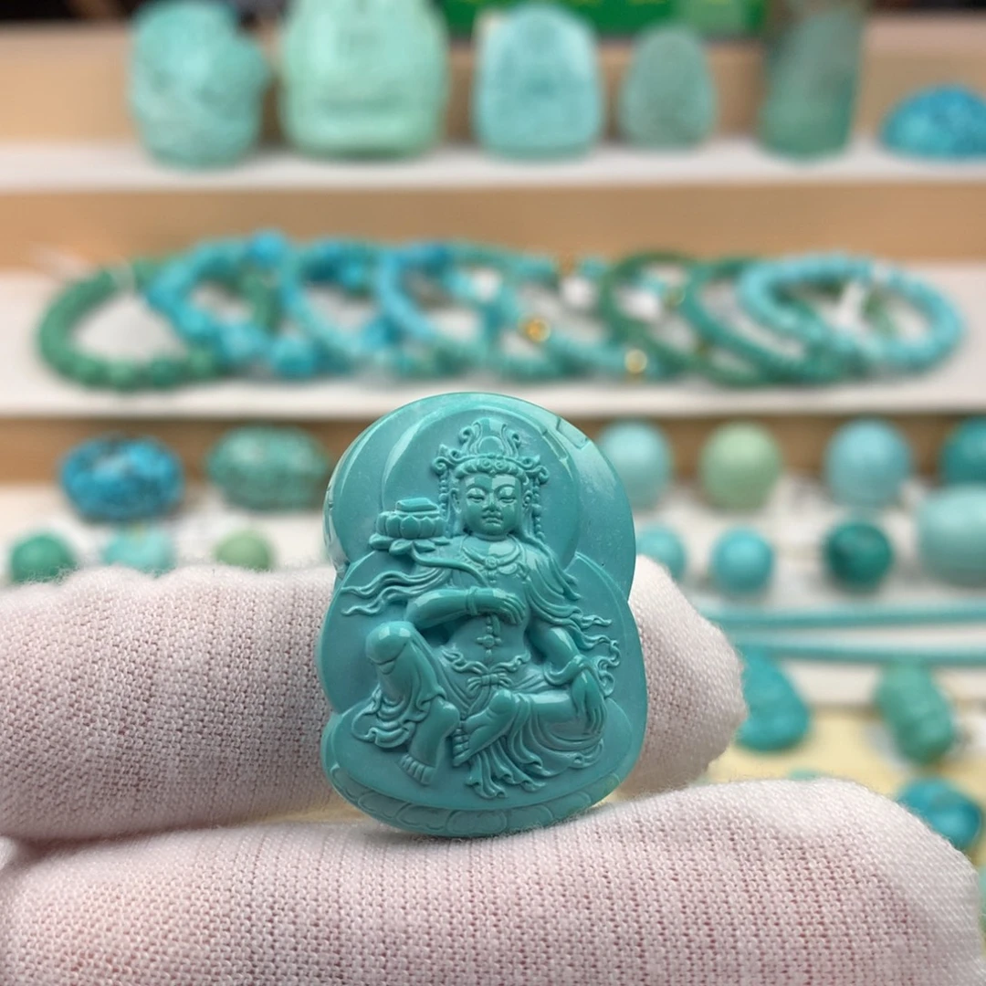 未镶嵌绿松石珠宝奇石