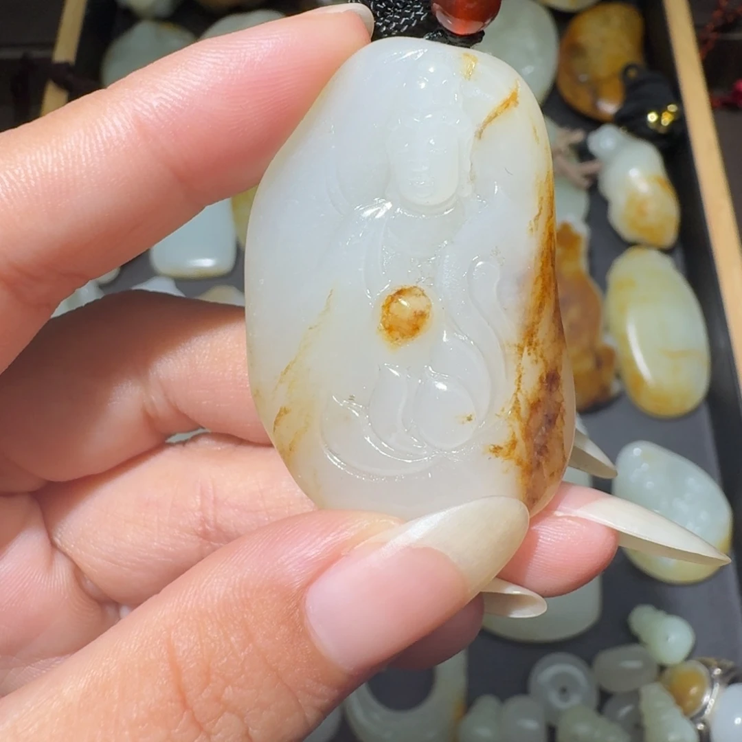 和田玉未镶嵌吊坠(不含链)