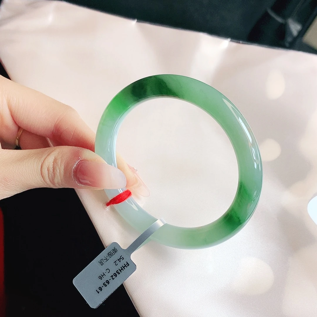 翡翠未镶嵌手镯缅甸天然a货翡翠手镯