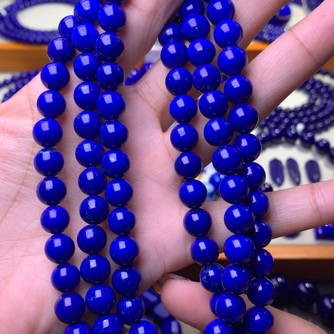 青金石未镶嵌手串8.8mm