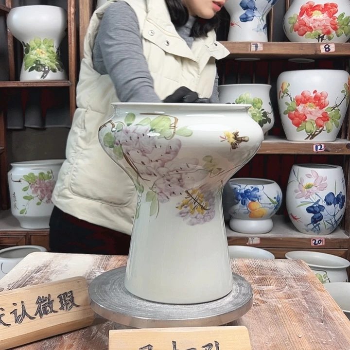 摆件火炬紫藤陶瓷陶瓷陶瓷