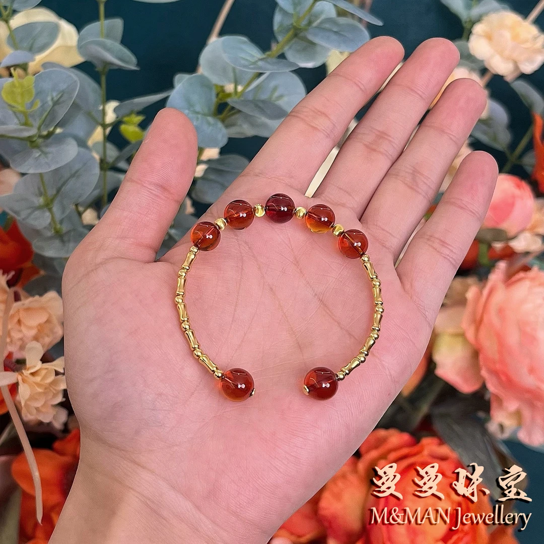曼曼珠宝红蓝手镯（10-11mm）