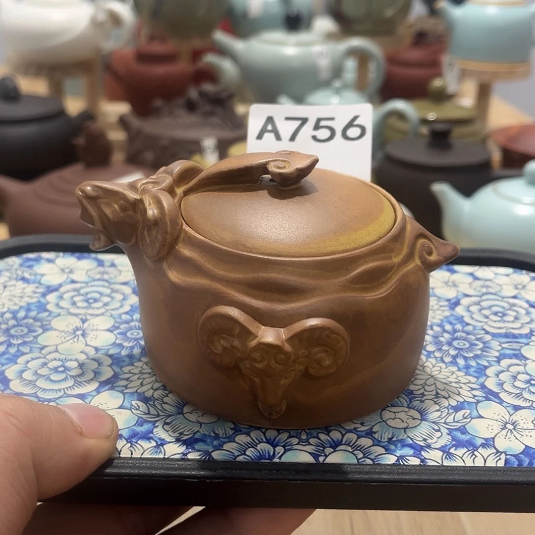 瓷片茶摆件工艺品摆件666
