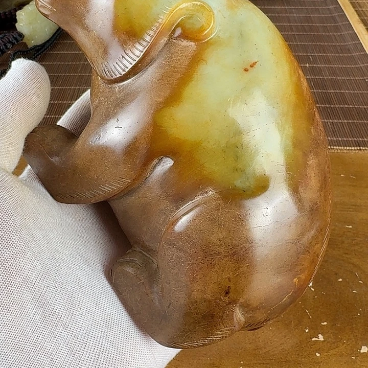 原***6和田玉未镶嵌挂件