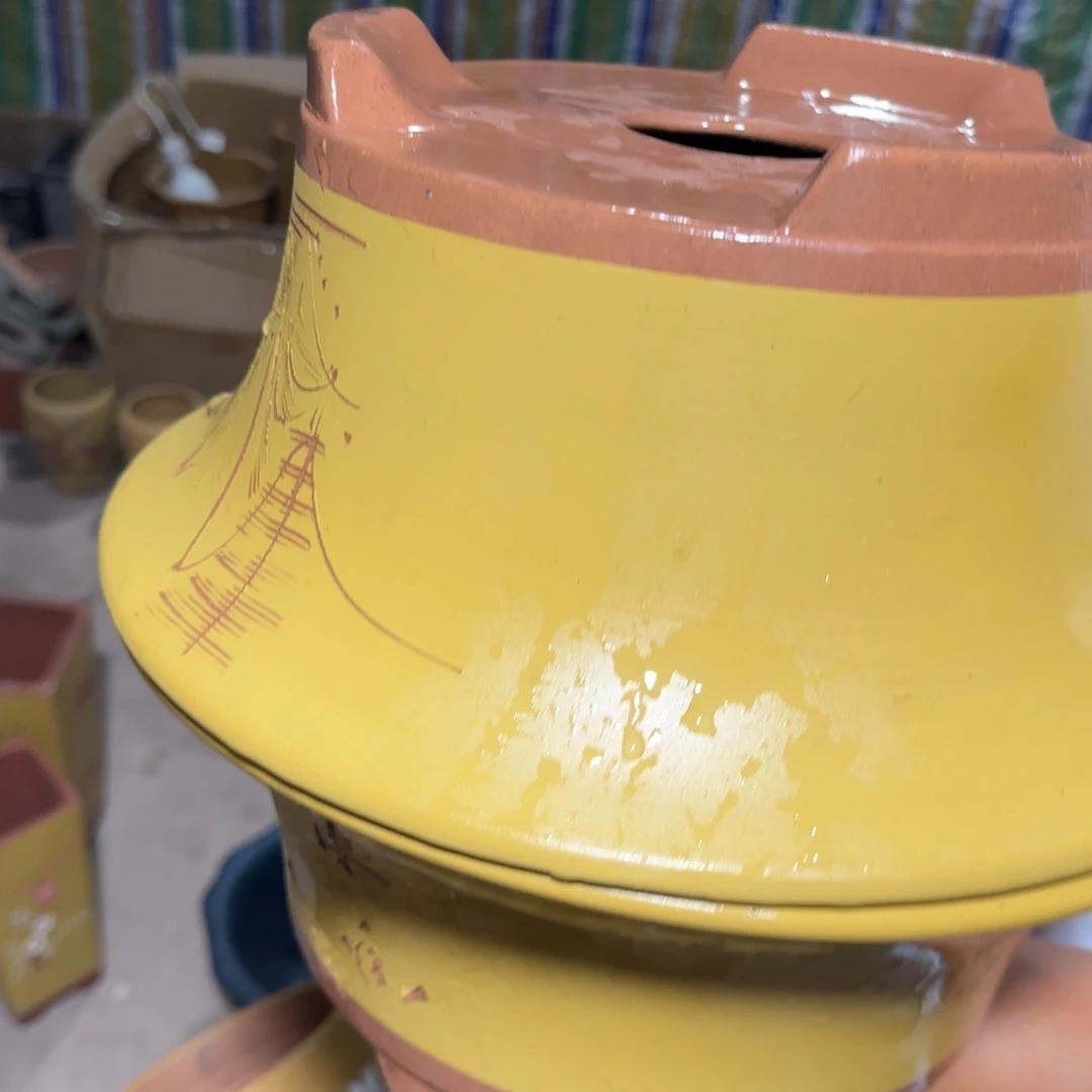 紫砂花盆口径23.10口径