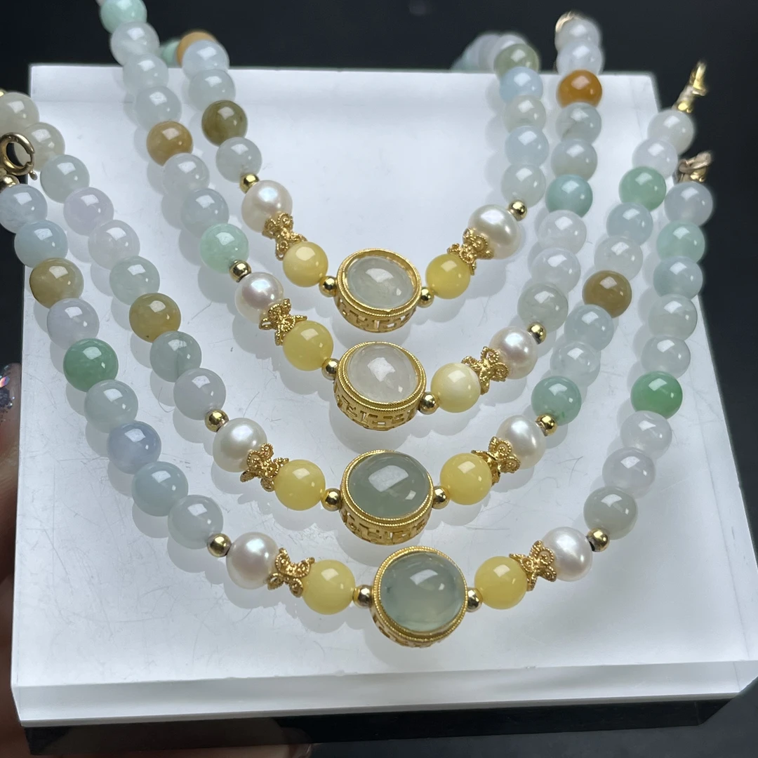 【富贵精选】天然缅甸翡翠A货CPM271翡翠手链多样性发一件