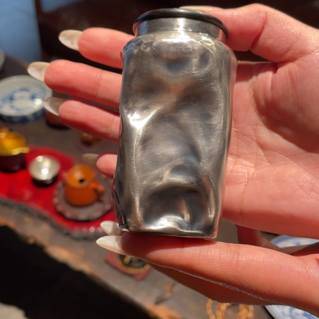 紫砂茶道锦**时银罐子竹