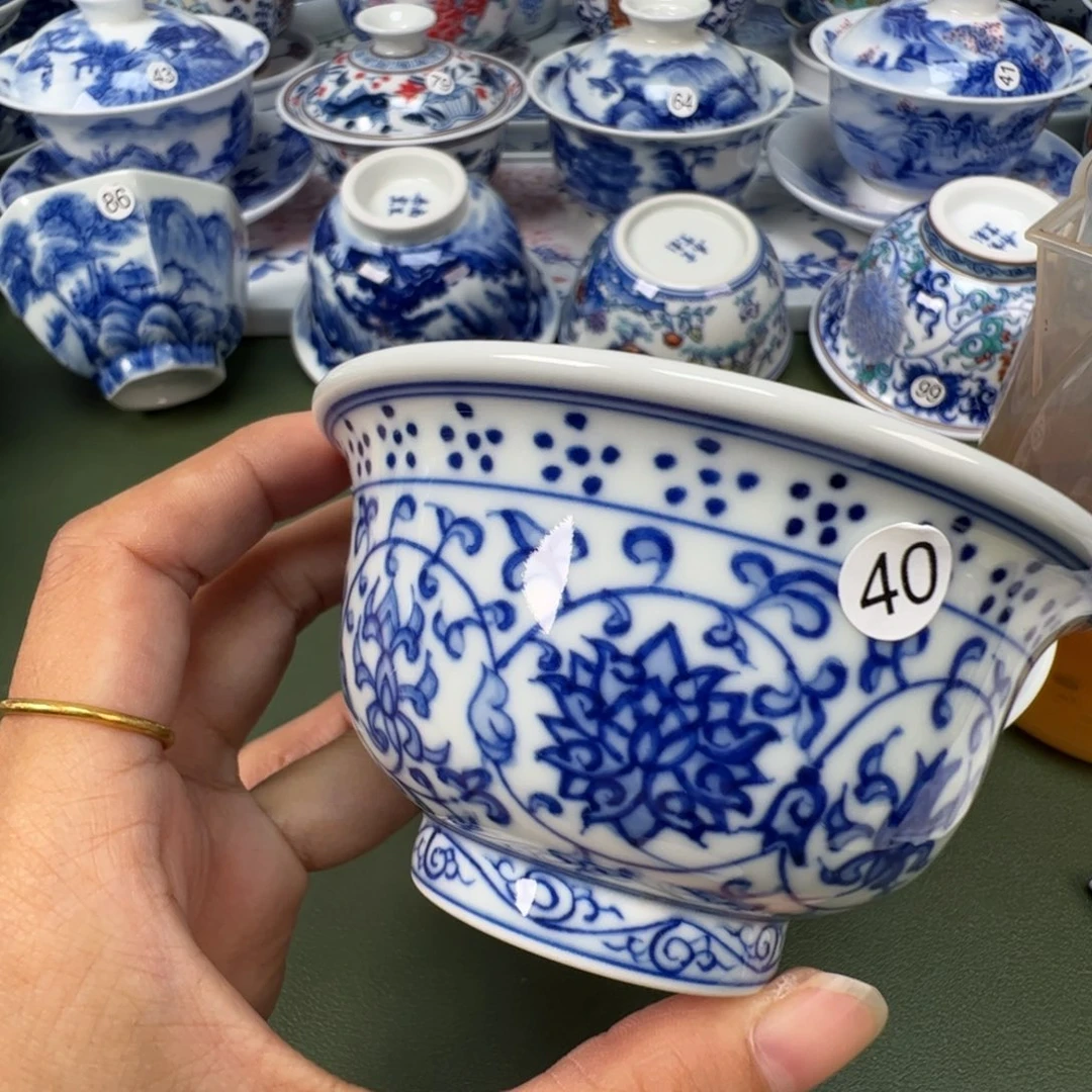 陶瓷景德镇纯手工纯手绘茶具木木40