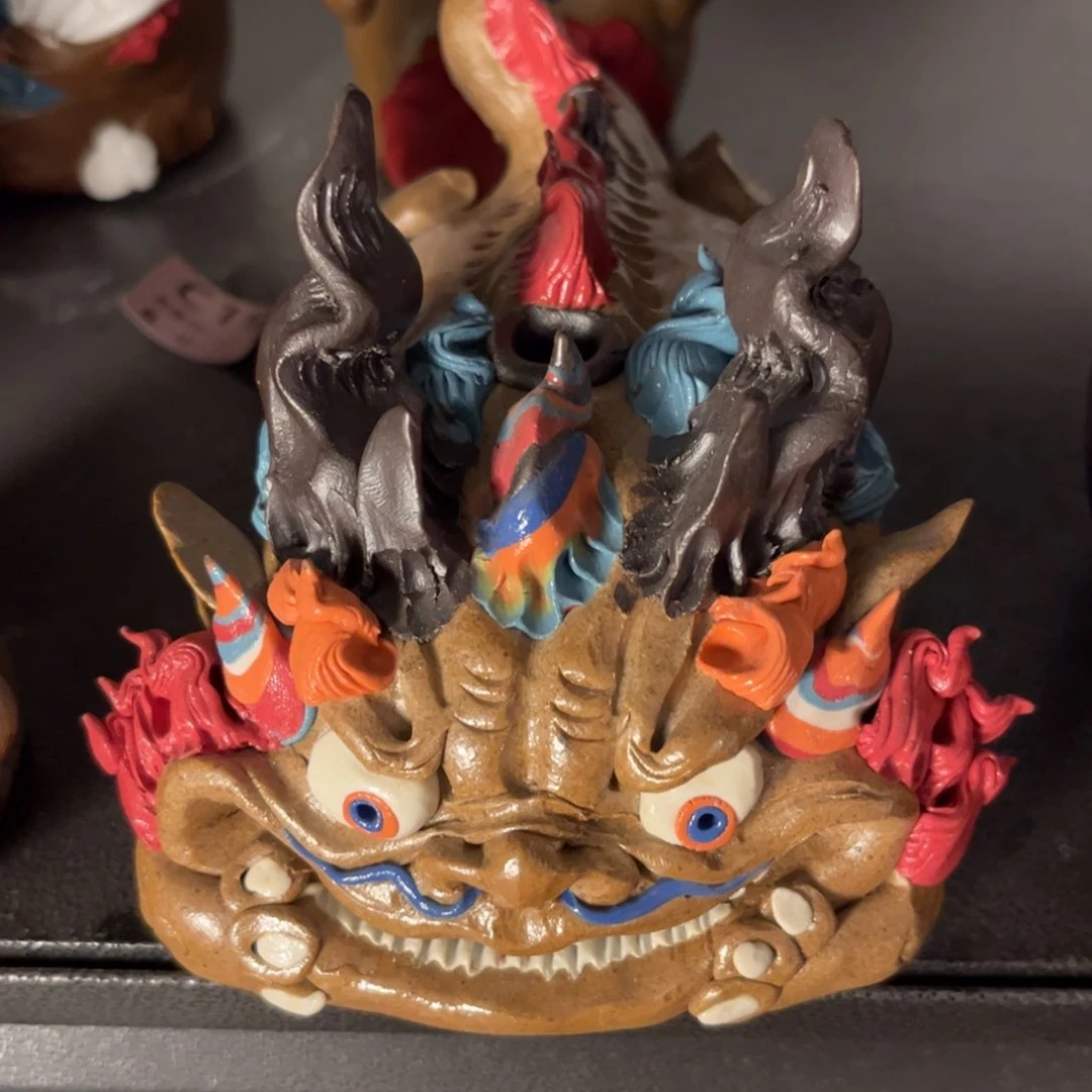 泥塑油**饨纯手工茶宠摆件