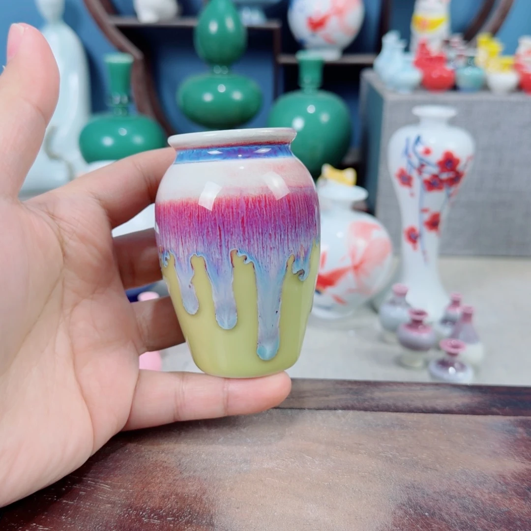 陶瓷手工小花器摆件