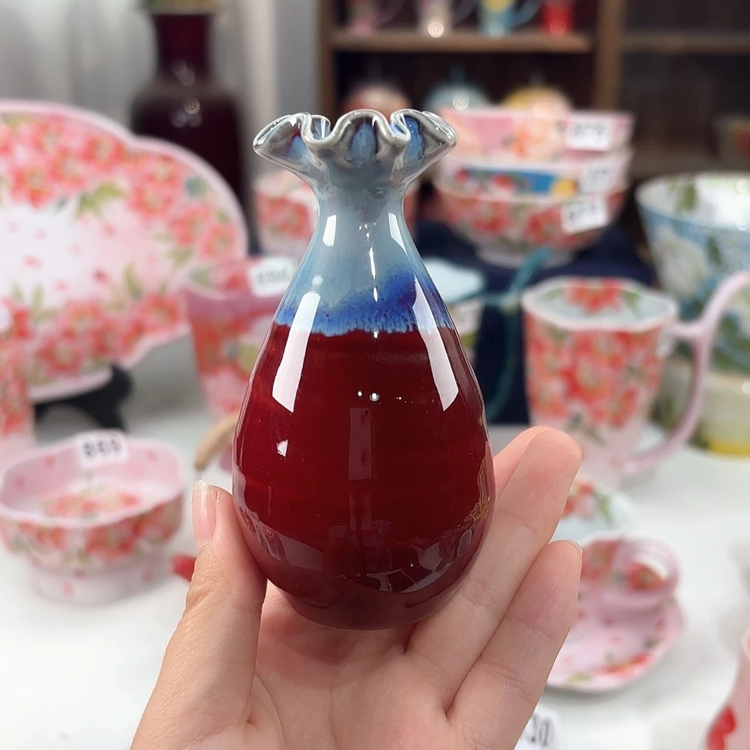 景德镇手绘高温釉下彩陶瓷茶具