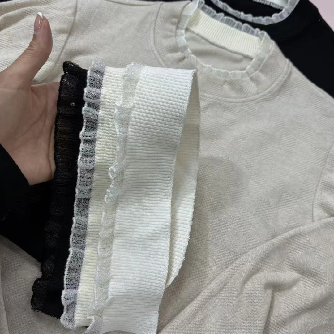 布料三色木耳边长80公分3条