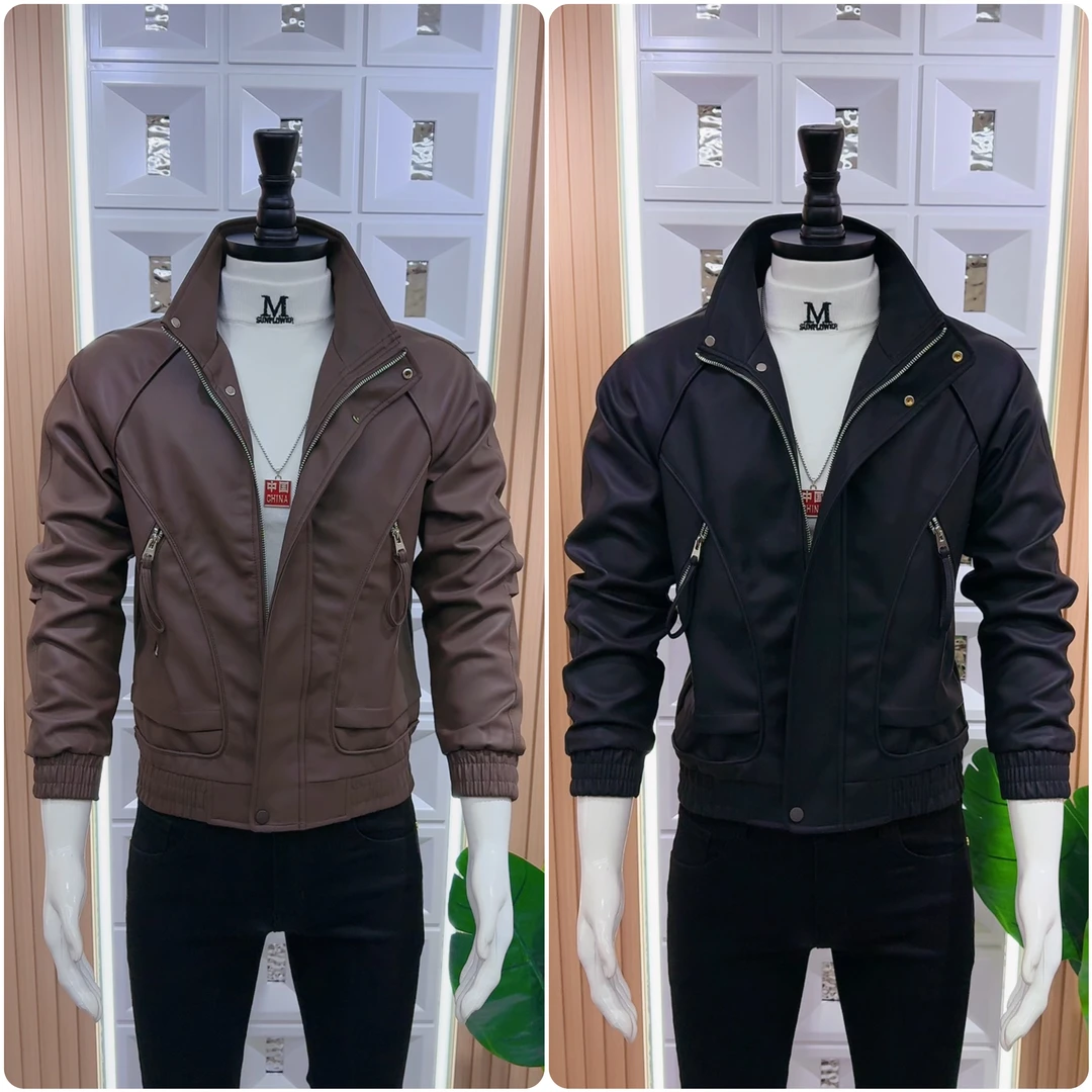 秋冬新款男士保暖皮衣夹克时尚潮流韩版休闲高级感帅气百搭外套男