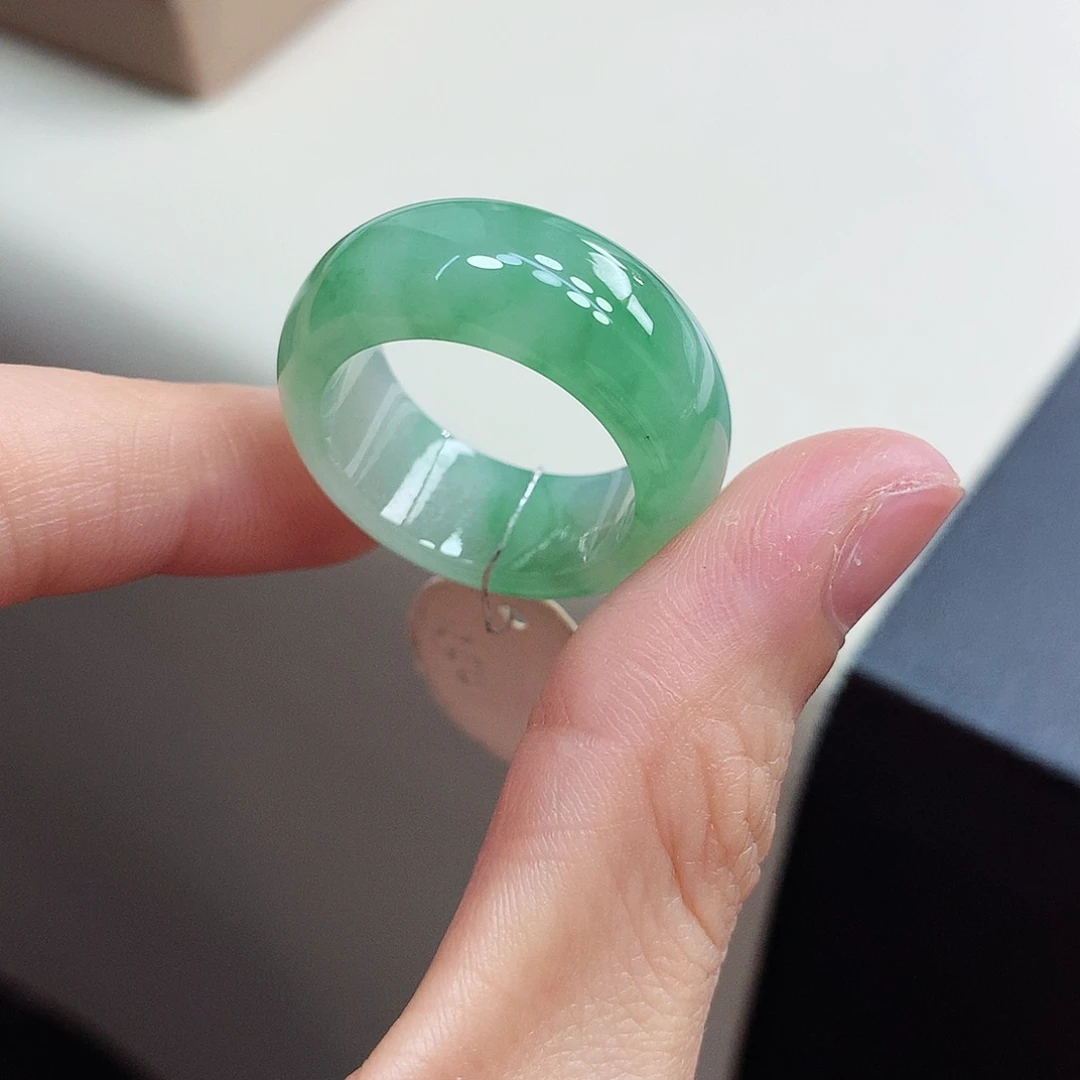 翡翠戒指未镶嵌22-23号
