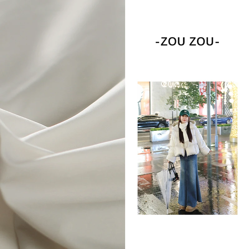 邹邹小个子  松花江90白鹅绒保暖羽绒服女冬长款大被子短款外套