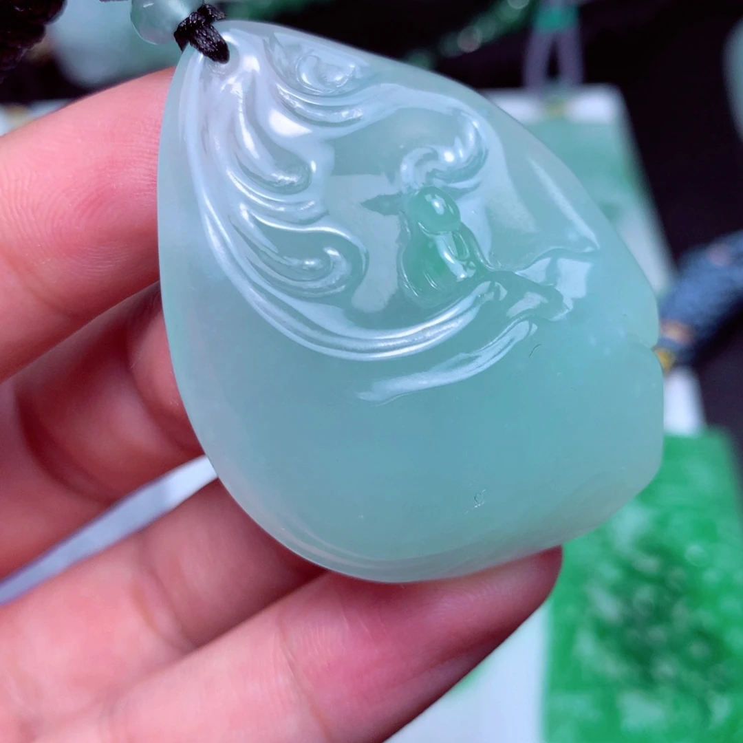 颈饰未镶嵌翡翠天然A货翡翠