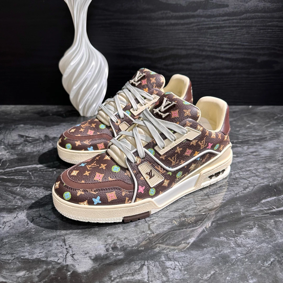 99新 LouisVuitton/路易威登 2155/38码/Tyler联名Trainer板鞋