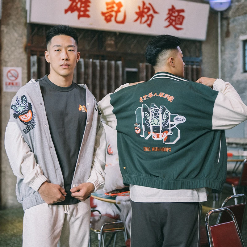 Lining李宁正品反伍BADFIVE冬季男子宽松夹克外套棒球服AJDT773
