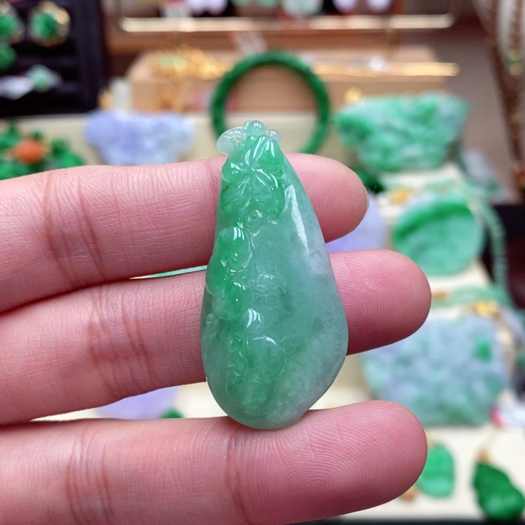 颈饰未镶嵌翡翠翡翠吊坠