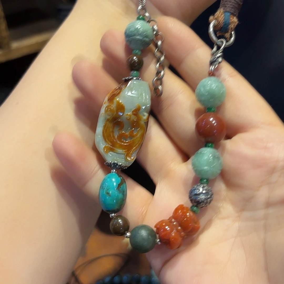 翡翠颈饰未镶嵌原创